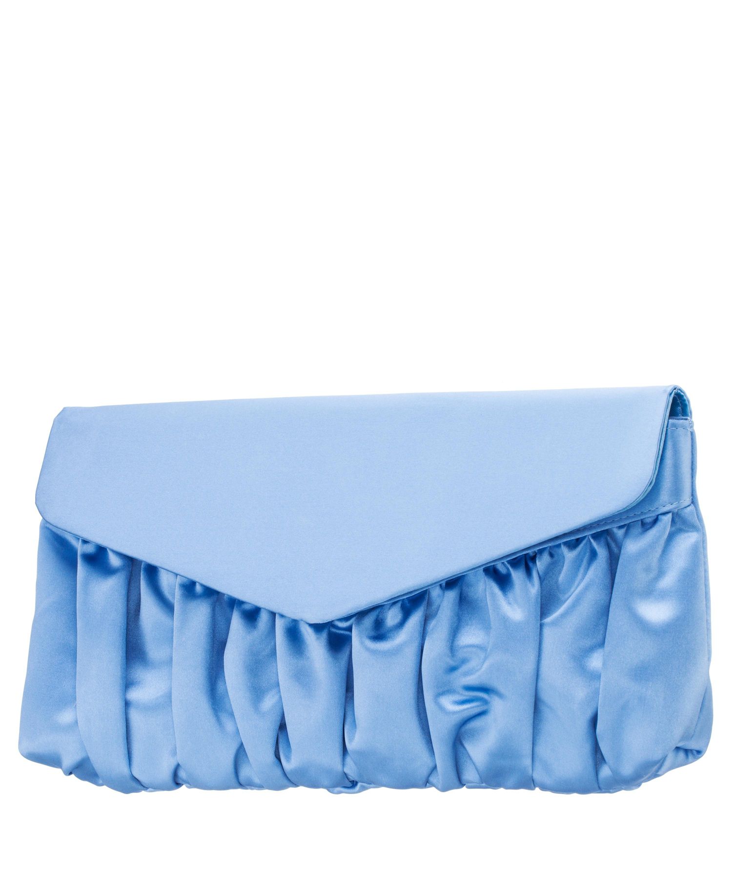 Salome Satin Pleated Clutch
