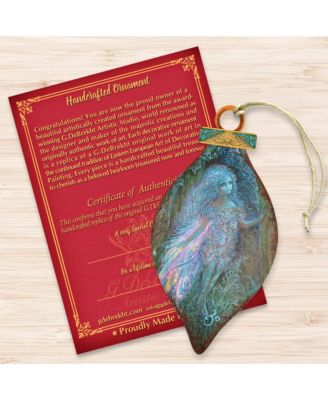 2 Piece Forest Fairy Wood Ornament Set