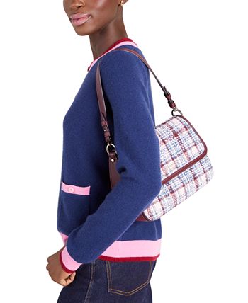 kate spade new york Hudson Tweed Fabric Medium Convertible Flap Shoulder  Bag & Reviews - Handbags & Accessories - Macy's
