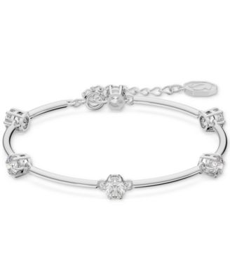 Swarovski - Rose Gold-Tone Crystal Station Bangle Bracelet