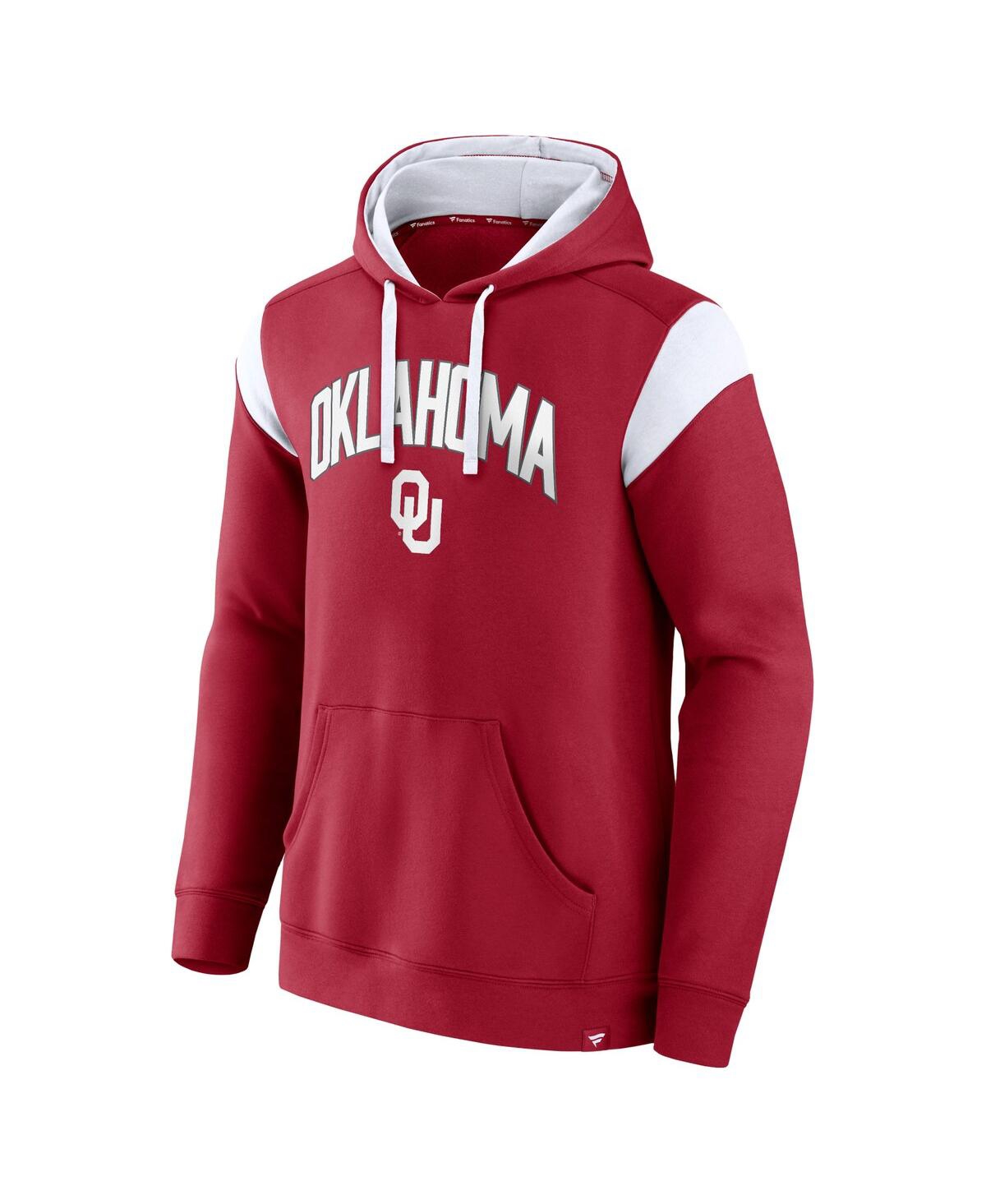 Fanatics Branded Crimson Oklahoma Sooners Game Over Pullover Hoodie In Crimson