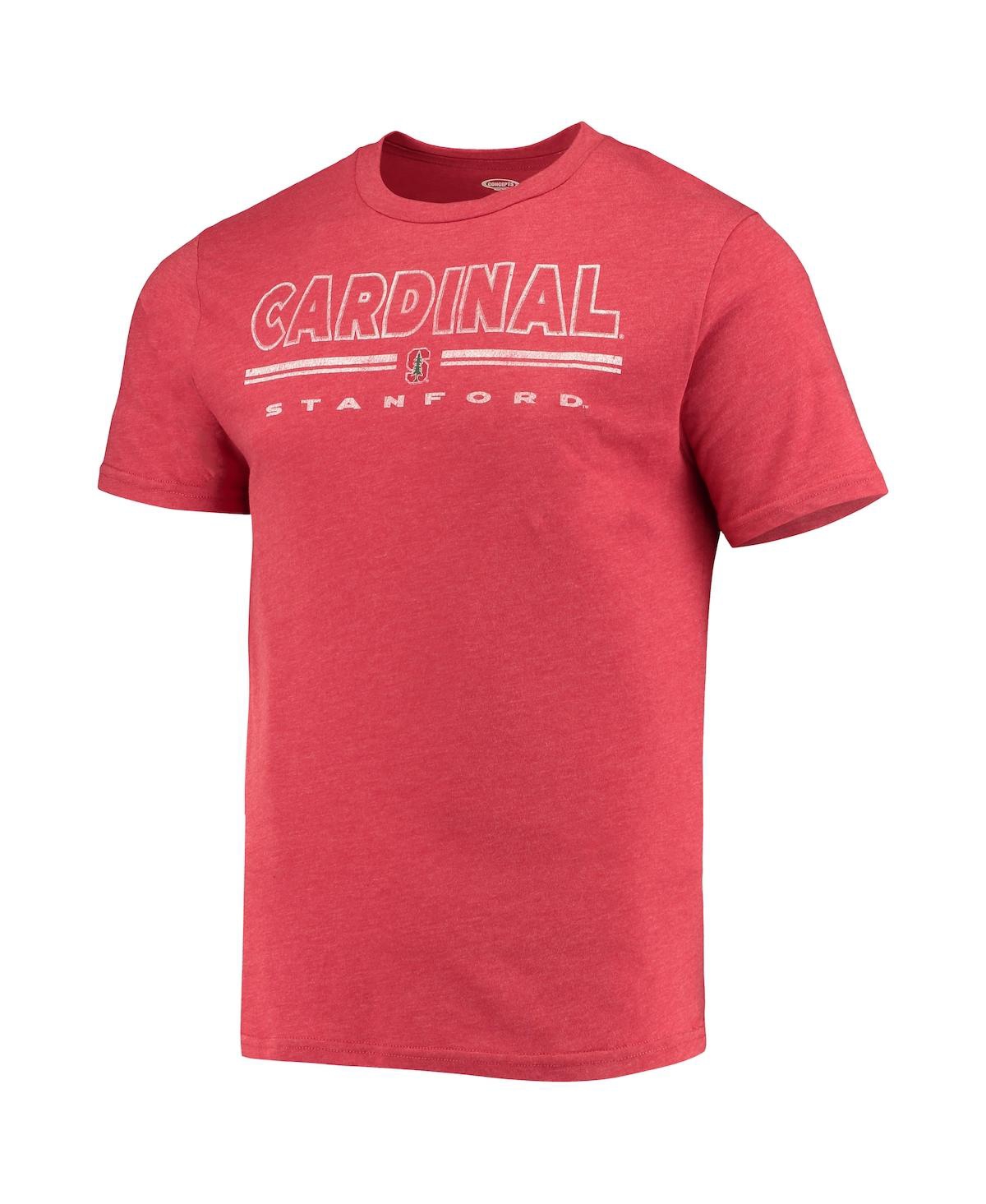 Shop Concepts Sport Men's  Heathered Charcoal, Cardinal Stanford Cardinal Meter T-shirt And Pants Sleep Se In Heathered Charcoal,cardinal