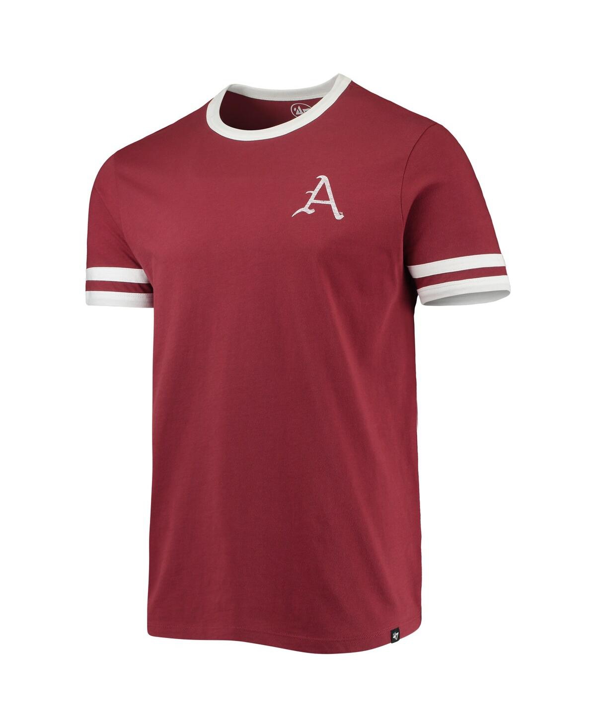 Shop 47 Brand Men's '47 Cardinal Arkansas Razorbacks Otis Ringer T-shirt
