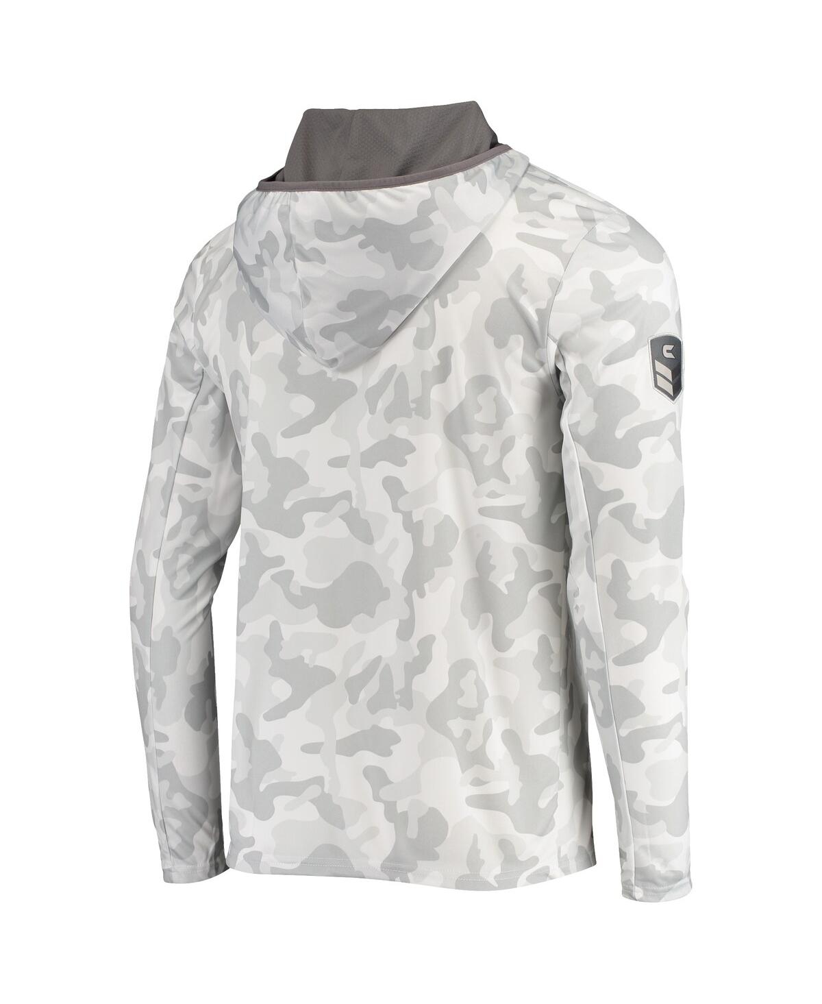 Colosseum Men's  Arctic Camo Texas Longhorns Oht Military-inspired Appreciation Long Sleeve Hoodie To In Arctic Camo
