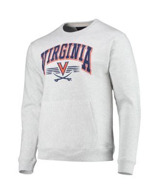Men's Heathered Gray Virginia Cavaliers Upperclassman Pocket Pullover Sweatshirt
