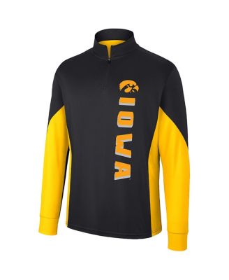 Men's Black Iowa Hawkeyes Bart Quarter-Zip Windshirt