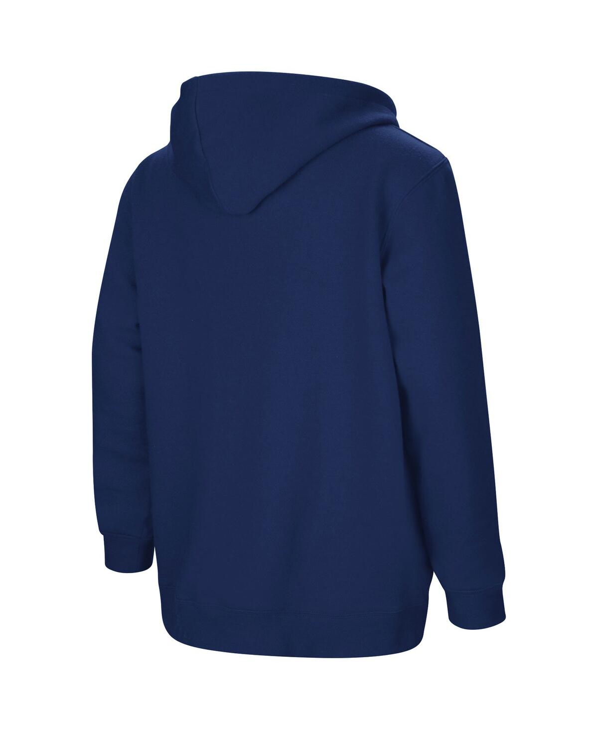 Colosseum Big Boys Navy Virginia Cavaliers Big Logo Pullover Hoodie In Navy