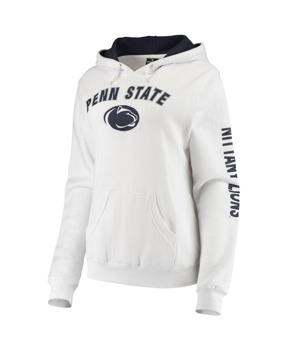 Shop Colosseum Women's  White Penn State Nittany Lions Loud And Proud Pullover Hoodie