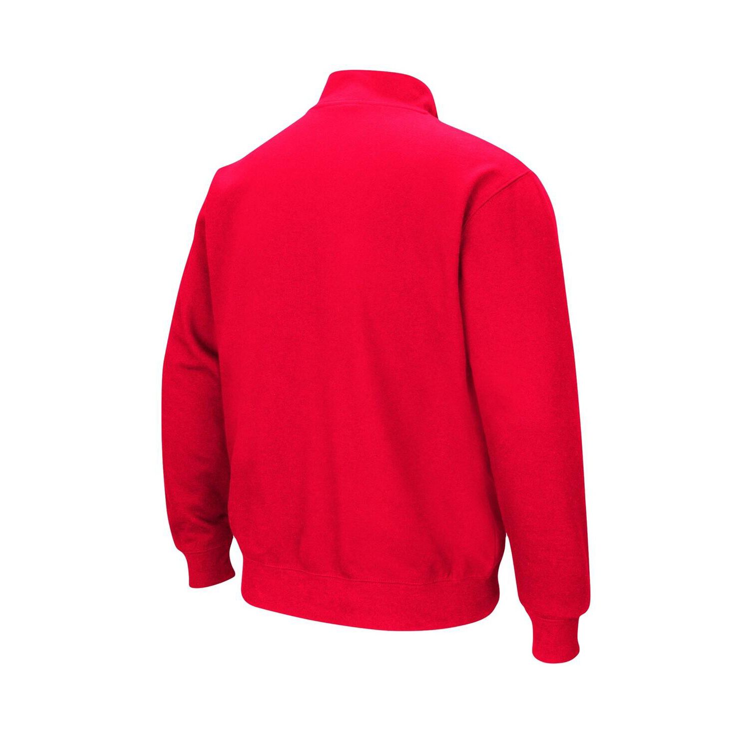 Men's Red Cornell Big Red Tortugas Logo Quarter-Zip Jacket