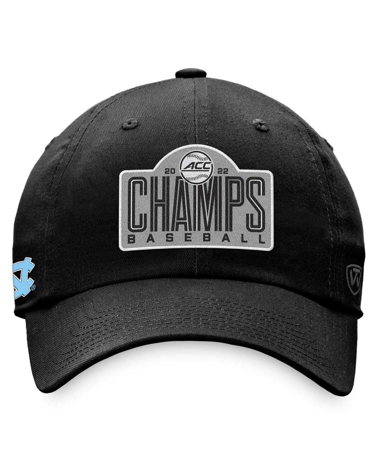 Men's Top of the WorldNorth Carolina Tar Heels 2022 Acc Baseball Conference Tournament Champions Crew Adjustable Hat - Black