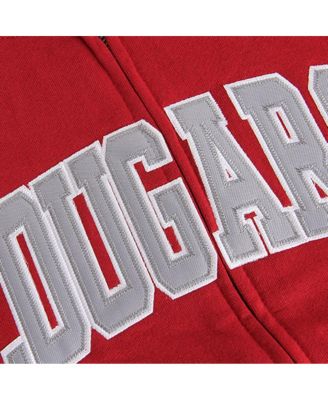 Women's Crimson Washington State Cougars Arched Name Full-Zip Hoodie