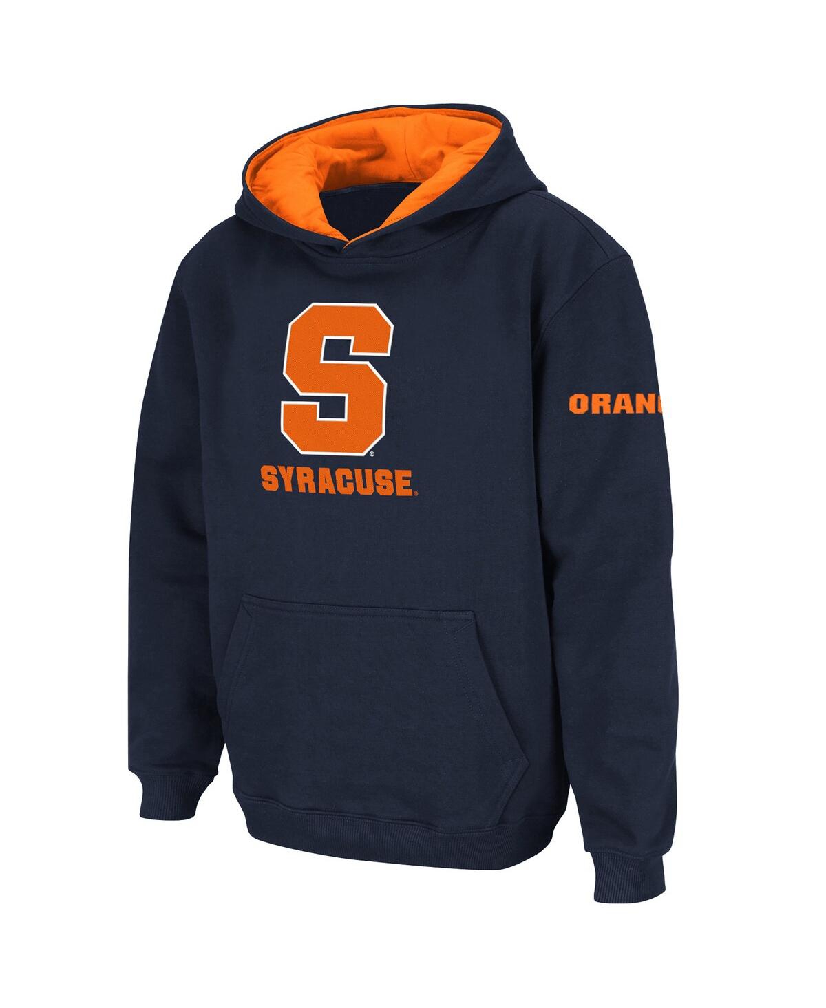 Stadium Athletic Kids' Big Boys  Navy Syracuse Orange Big Logo Pullover Hoodie