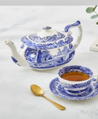 Spode Dinnerware, Blue Italian Teapot, 64 Oz. & Reviews - Serveware ...