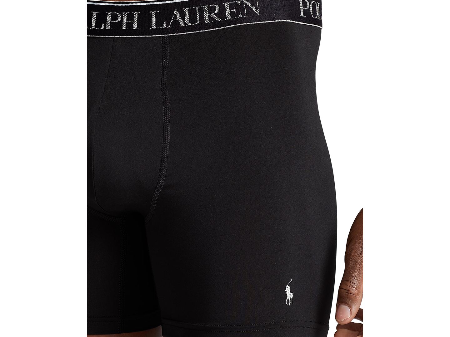 Трусы-боксеры Classic для мужчин, стрейч, 5 шт. — Polo Ralph Lauren, цвет: Синий / Чёрный — фото 11
