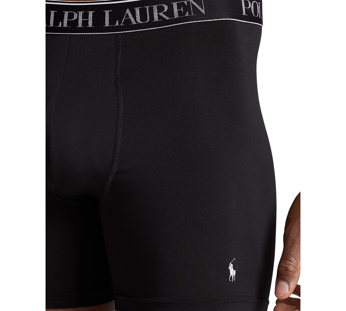 Shop Polo Ralph Lauren Men's 5-pack Stretch Classic Fit Boxer Briefs In Assorted Blue,black,grey