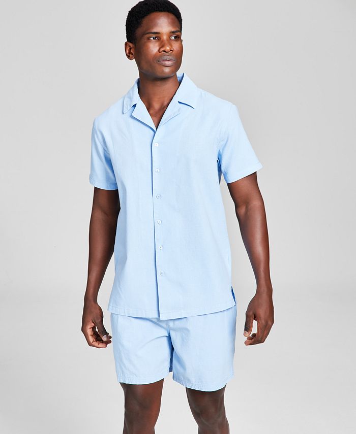 And Now This Men's ClassicFit ButtonDown Camp Shirt Macy's