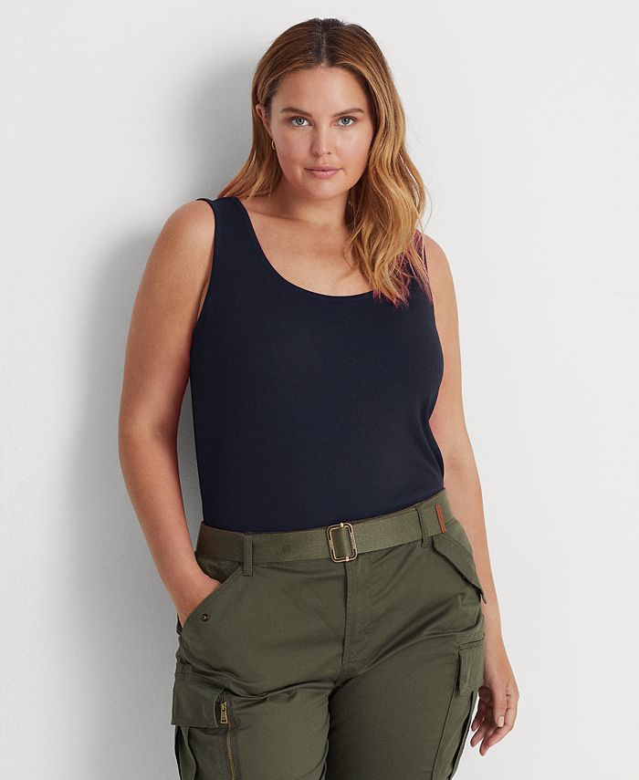 Plus size cotton tank tops on sale