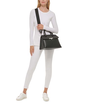 Calvin Klein Women's Becky Turnlock Convertible Satchel - Macy's