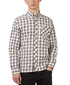 Men's Regular-Fit Grid Check Shirt 