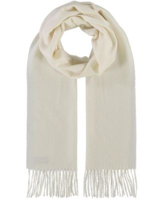 Fraas Essential Solid Oversized Cashmink Scarf Off White