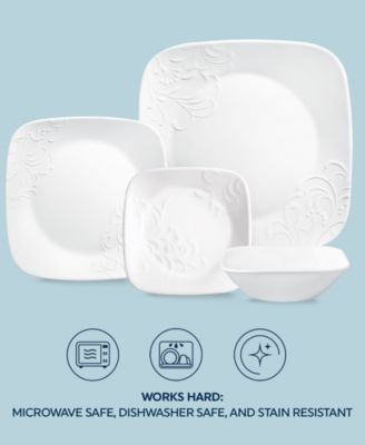 Cherish Square 16 Pc. Dinnerware Set, Service for 4