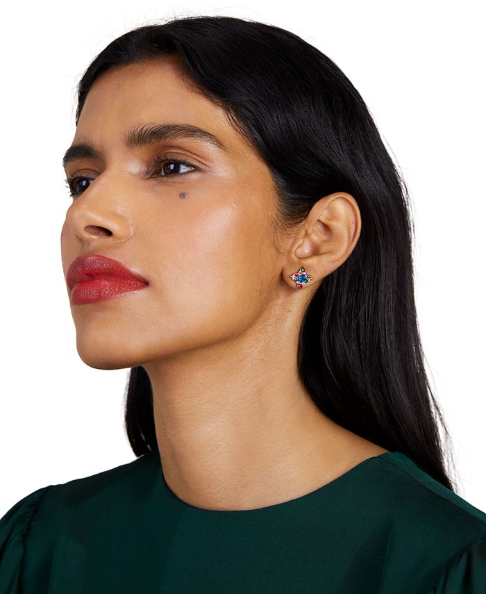 kate spade new york GoldTone Crystal Kaleidoscope Stud Earrings Macy's