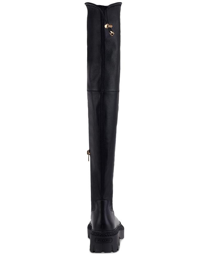 COACH Women's Jolie OverTheKnee BlockHeel LugSole Boots Macy's