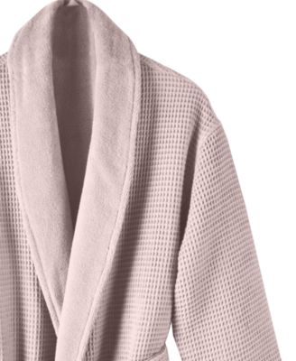 Cotton Boxed Waffle Textured Bath Robe, Exclusively at Macy’s