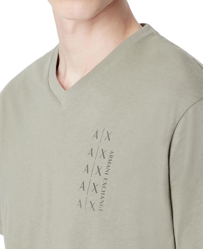 AX Armani Exchange Men's Logo Graphic VNeck TShirt Macy's