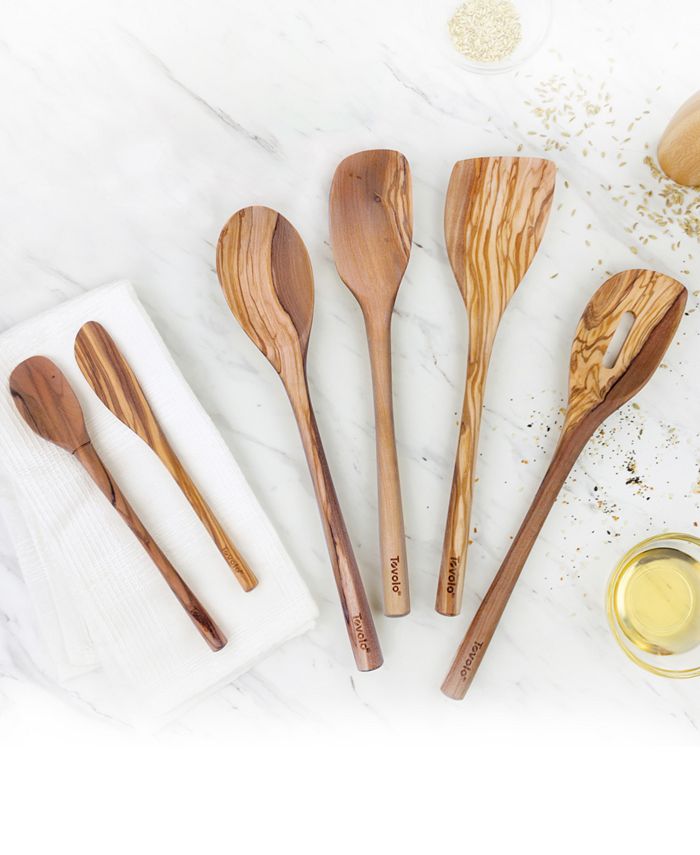 Tovolo Tovola 6Pc. Olive Wood Kitchen Utensil Set Macy's