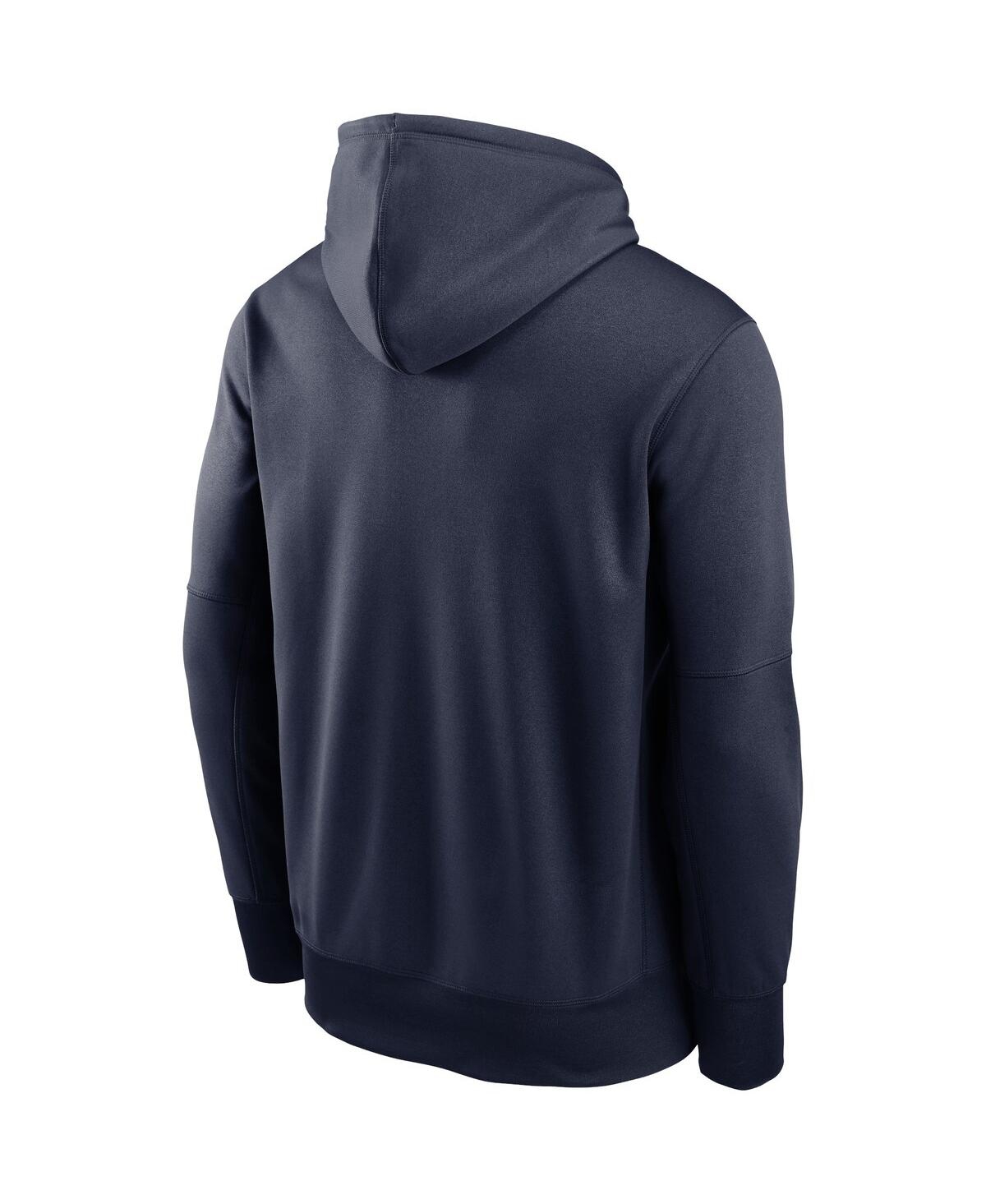 Men's NikeDenver Broncos Fan Gear Wordmark Performance Pullover Hoodie - Navy