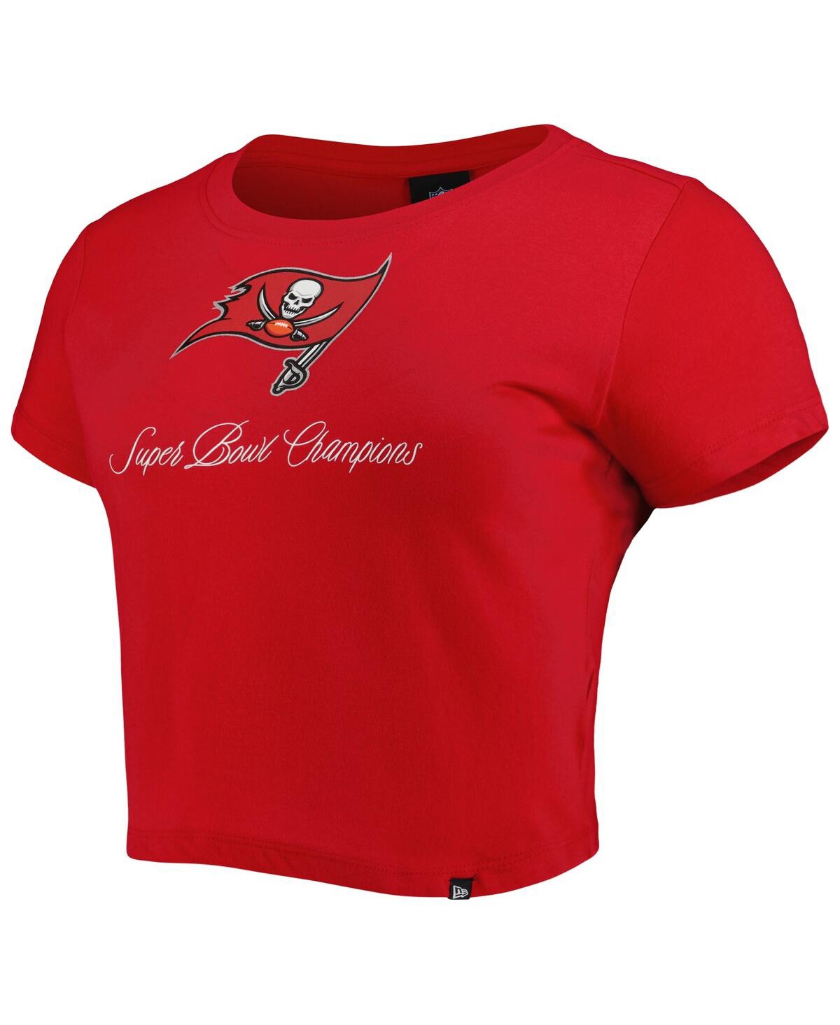 NEW ERA WOMEN'S NEW ERA RED TAMPA BAY BUCCANEERS HISTORIC CHAMPS T-SHIRT 