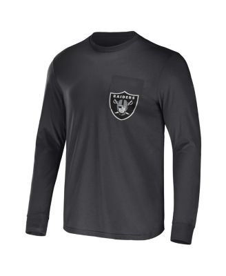Men's NFL x Darius Rucker Collection by Charcoal Las Vegas Raiders Team Long Sleeve T-shirt