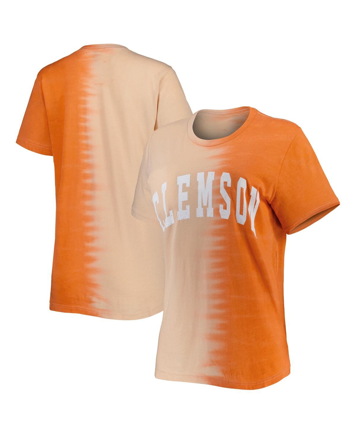 Women's Gameday Couture Orange Clemson Tigers Find Your Groove Split-Dye T-shirt - Orange