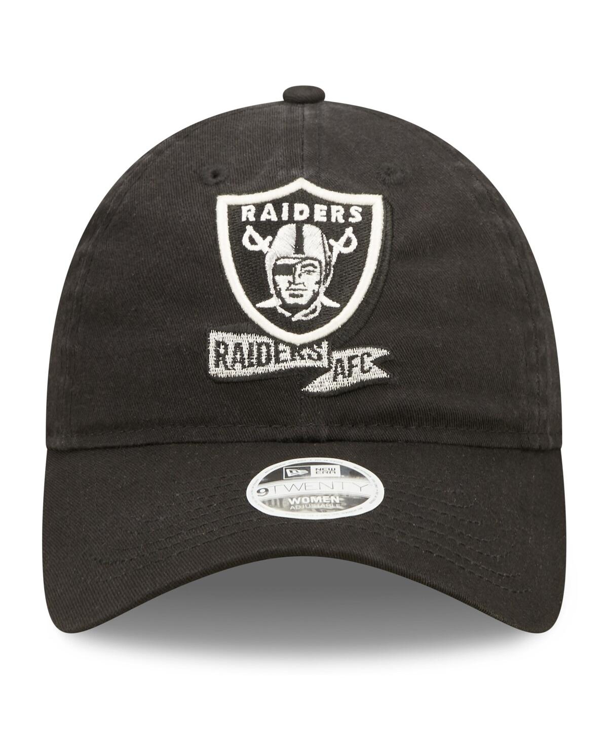Shop New Era Women's  Black Las Vegas Raiders 2022 Sideline Adjustable 9twenty Hat