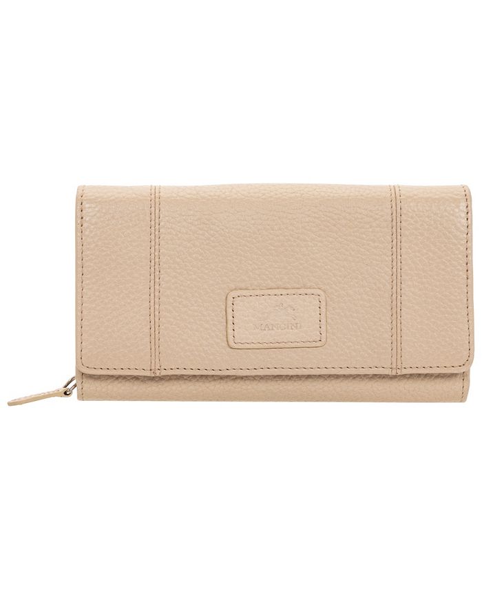 Mancini Women's Pebbled Collection RFID Secure Mini Clutch Wallet - Macy's