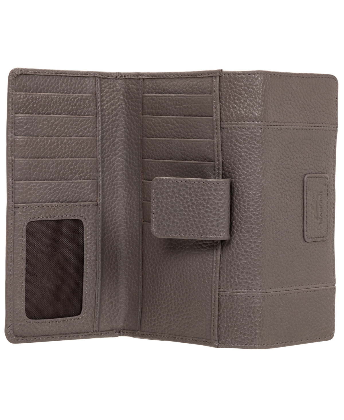 Mancini Women's Pebbled Collection Rfid Secure Mini Clutch Wallet
