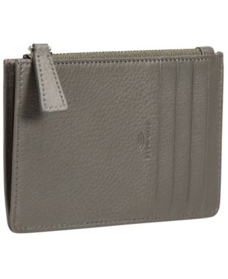 Women's Basket Weave Collection RFID Secure Card Case and Coin Pocket