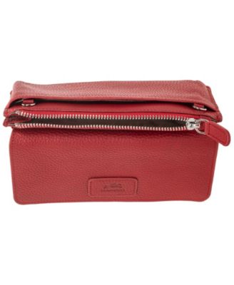 Women's Pebbled Collection RFID Secure Crossbody Wallet
