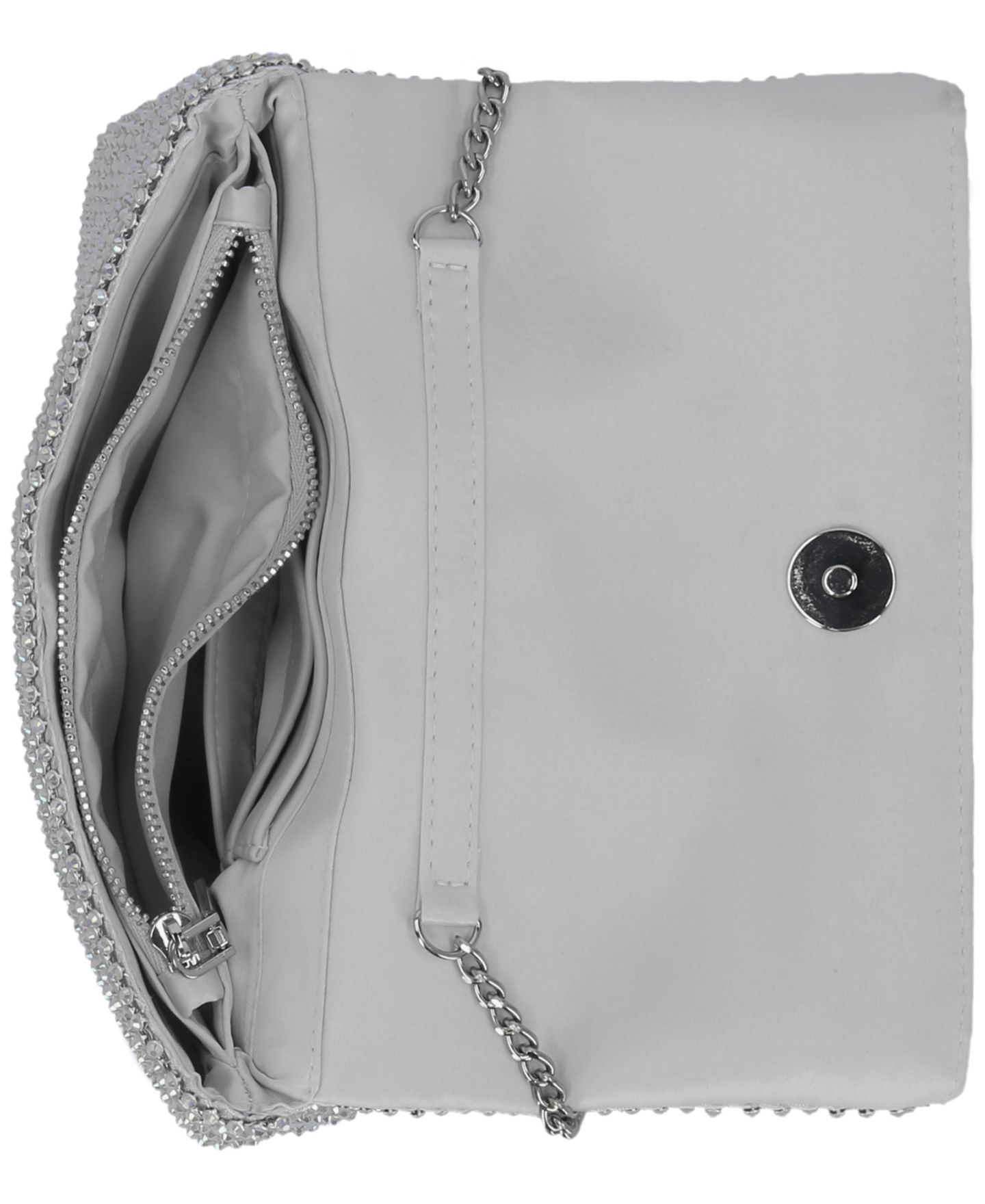 Женская сумка I.N.C. International Concepts Averry Mesh Crystal Crossbody, цвет: Серебряный сетчатый — фото 5