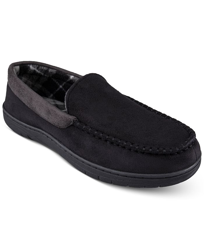 Haggar Men #39 s Microsuede Fleece Lined Venetian Slippers Macy #39 s