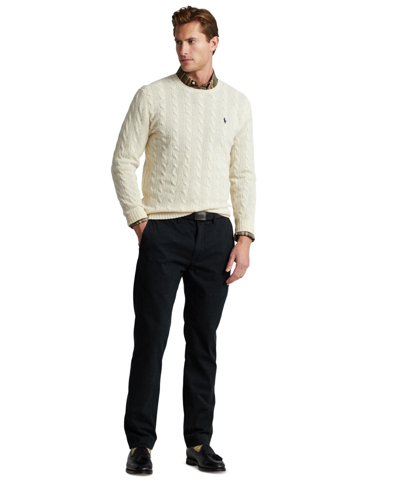 Men's Sweater, Oxford Shirt & Chino Pants