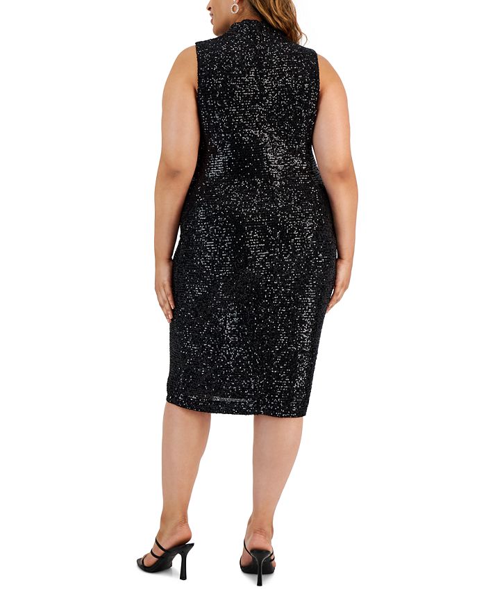 RACHEL Rachel Roy Plus Size Harland Sequined Dress - Macy's