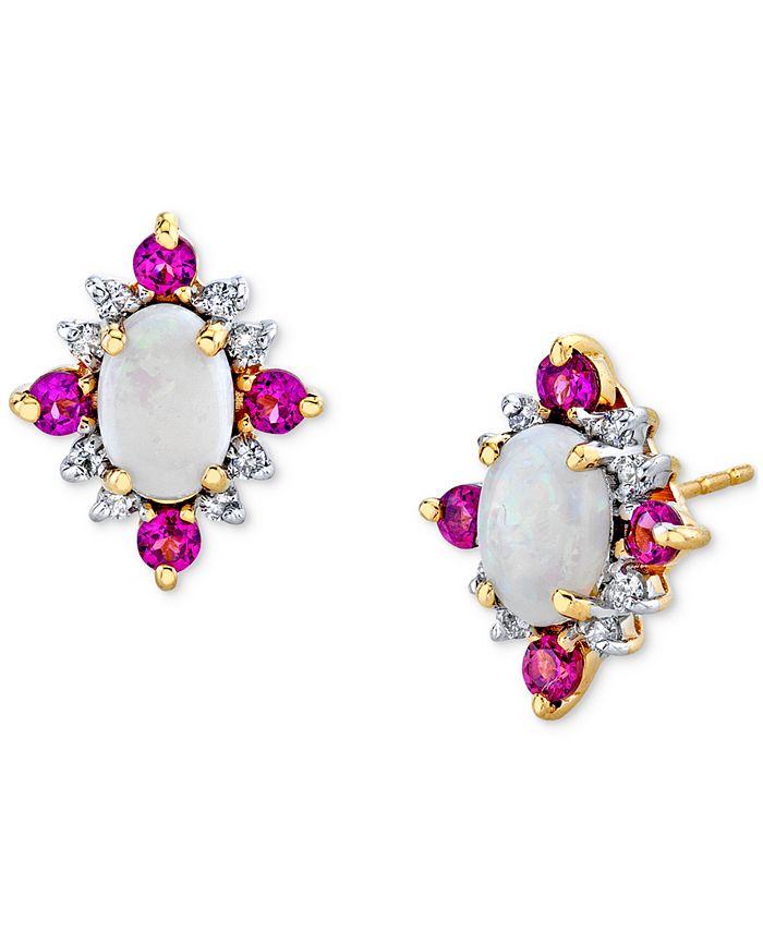 Macy's gemstone discount earrings