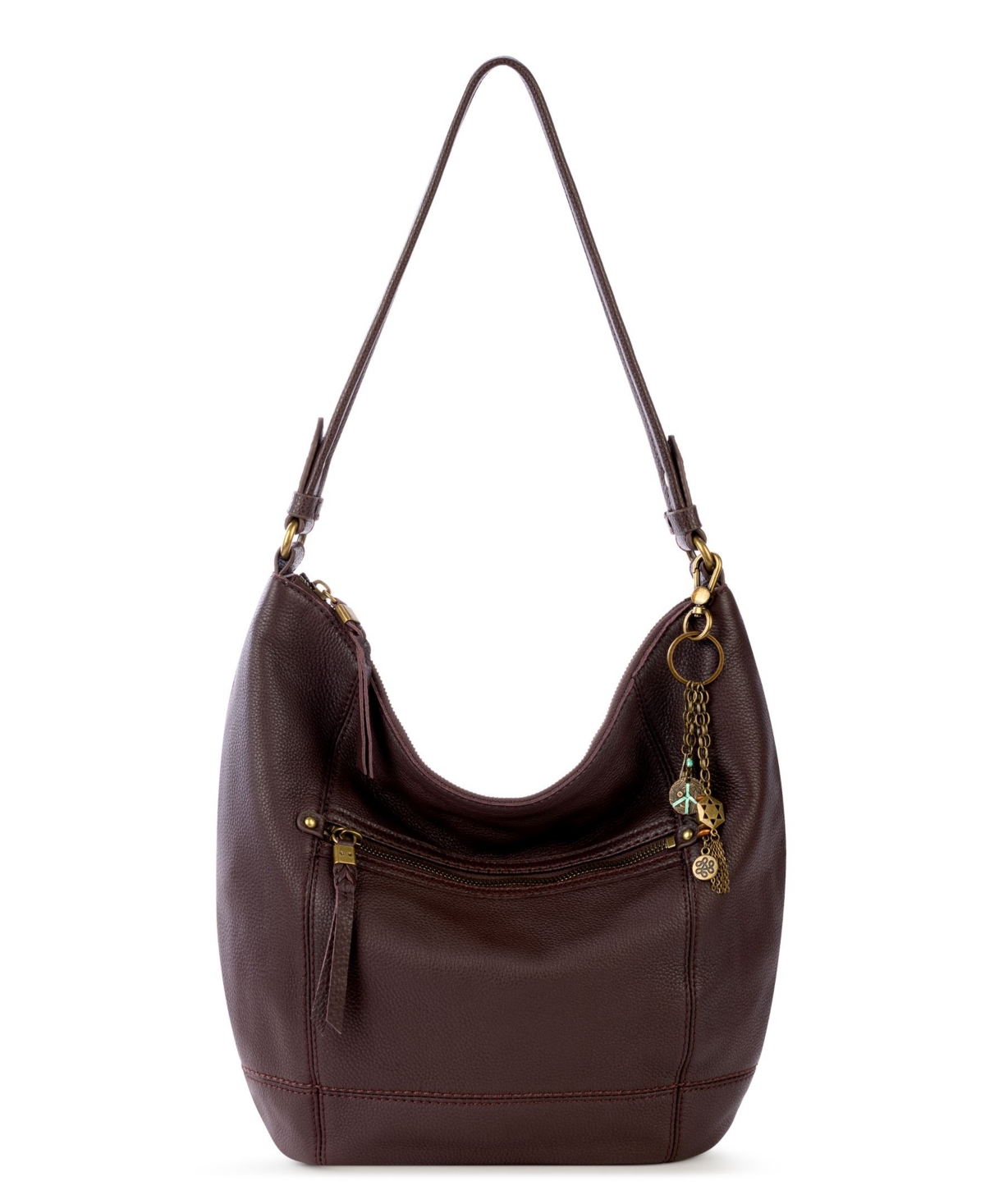 The Sak Women's Sequoia Leather Hobo In Mahogany