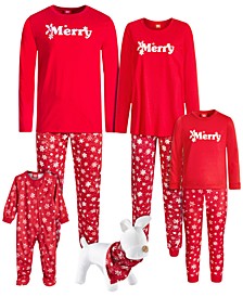 Merry Snowflake Matching Pajamas, Created for Macy's