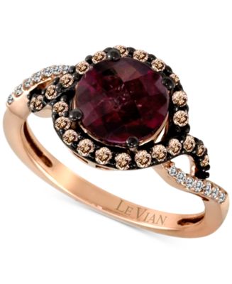 Le Vian Raspberry Rhodolite (1-3/4 ct. t.w.) & Diamond (3/8 ct. t.w ...