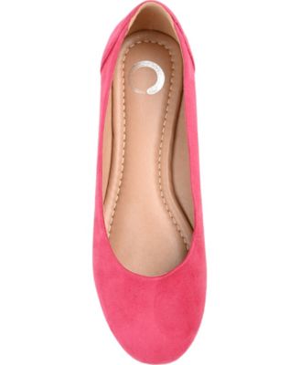 Journee Womens Kavn Medium and Wide Width Comfort Insole Slip On Round Toe Ballet Dress Flats