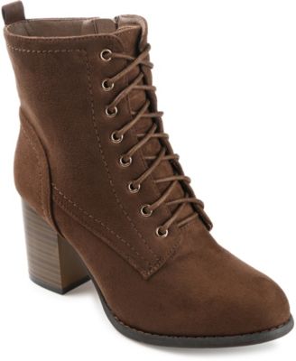 Women's Baylor Lace Up Stacked Heel Booties