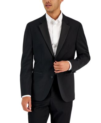 Hugo By  Boss Men's Modern-fit Super Flex Stretch Tuxedo Jackets In Black